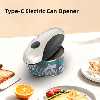 Deschizător electric de conserve, automat, multifuncțional, ustensilă de bucătărie pentru uz casnic și conserve pentru animale de companie