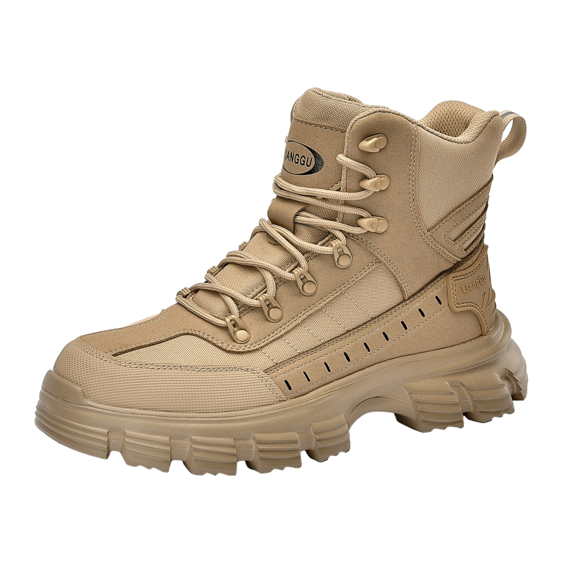 Pantofi de protecție personalizați, înalți, anti-șoc și anti-perforație, cu limbă integrată, vârf de oțel conform standardelor europene, pantofi de siguranță durabili