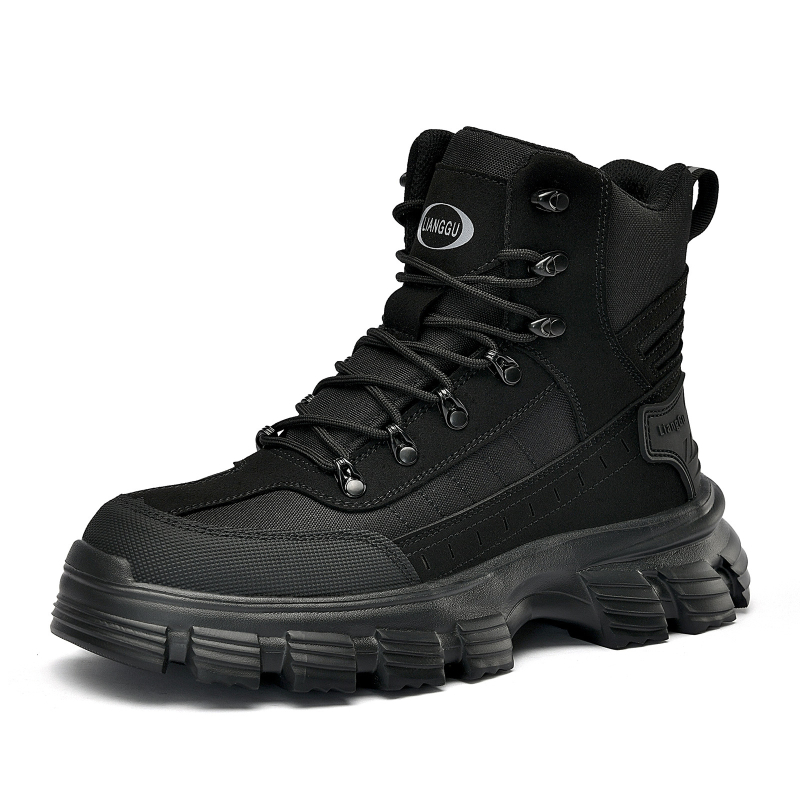 Pantofi de protecție personalizați, înalți, anti-șoc și anti-perforație, cu limbă integrată, vârf de oțel conform standardelor europene, pantofi de siguranță durabili