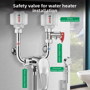 Set de siguranță din alamă pentru boiler electric: supapă de siguranță, supapă de eliberare a presiunii, supapă reductoare, supapă de control și supapă de evacuare