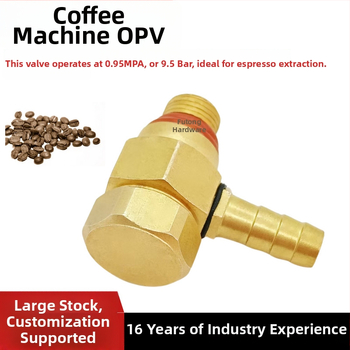 Valvă de siguranță pentru suprapresiune – pentru mașina de cafea, supapă de eliberare a presiunii, cupru, etanșare cu port unic