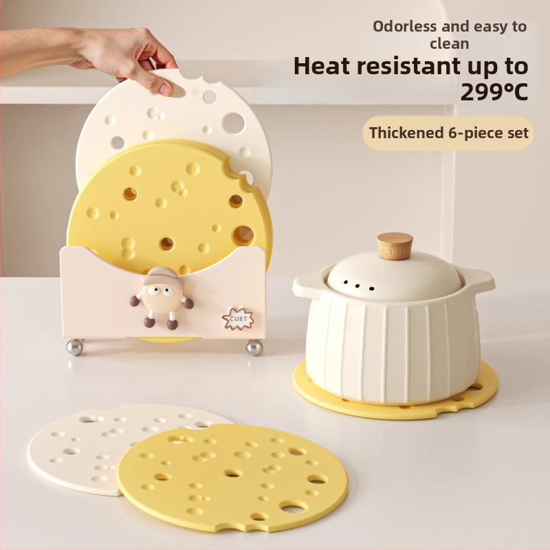 Covoraș din silicon pentru masă, izolație termică, anti-arzuri, rezistent la temperaturi înalte, formă neregulată