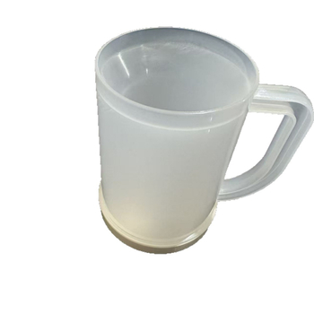 Pahar pentru bere cu dublu strat, din plastic alimentar, cu strat de răcire