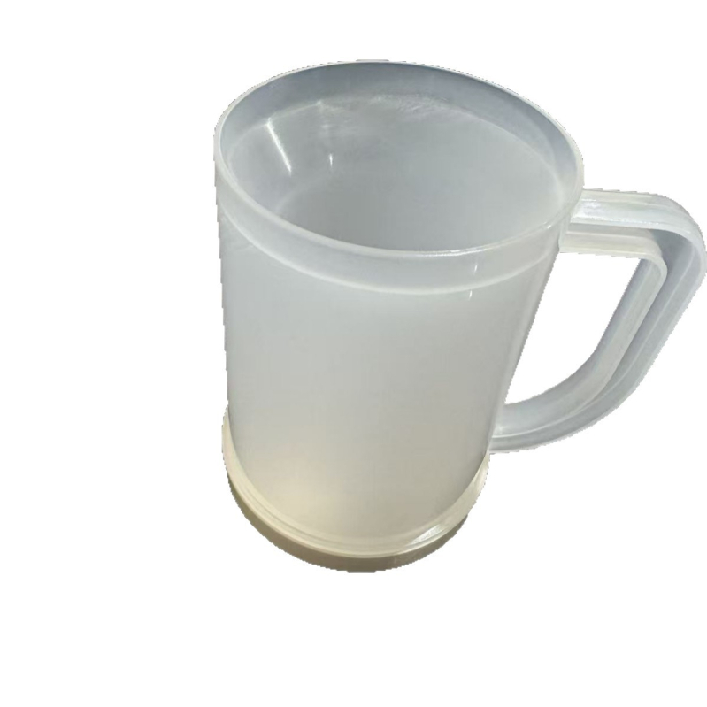 Pahar pentru bere cu dublu strat, din plastic alimentar, cu strat de răcire