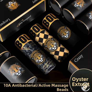 Set cadou din 3 piese: boxeri pentru bărbați, respirabili, antibacterieni, cu extract de stridii și particule de masaj