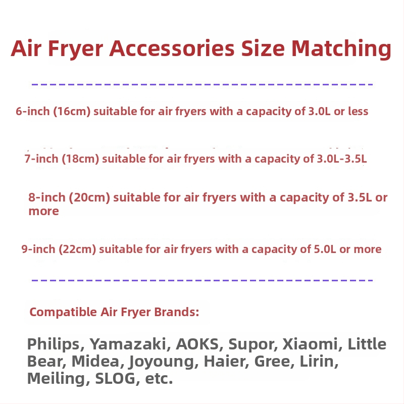 Tavi rotunde antiaderente pentru air fryer, forme de prăjituri din oțel carbon, aurii, diametre 6/7/8/9 inch