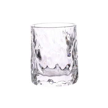 Pahar de sticlă în stil japonez cu motiv glaciar, pentru uz casnic – whisky, bere, suc, băuturi reci și cafea