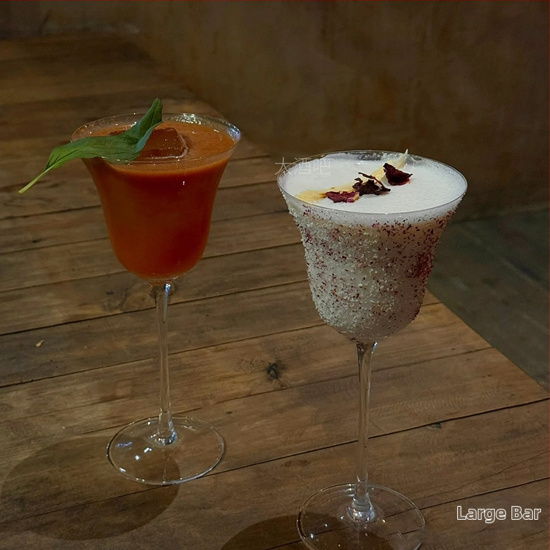 Kimura Vintage Flared Goblet, pohár na Martini a šampanské, retro koktailový pohár, 201 – 300 ml
