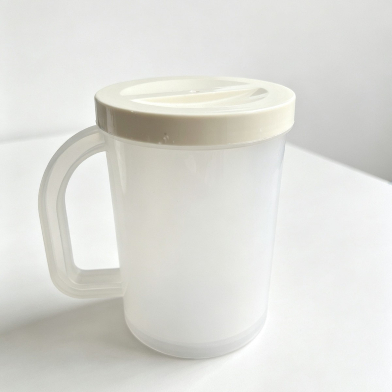Pahar din plastic cu pereți dubli pentru răcire cu cuburi de gheață, pentru băuturi reci și bere