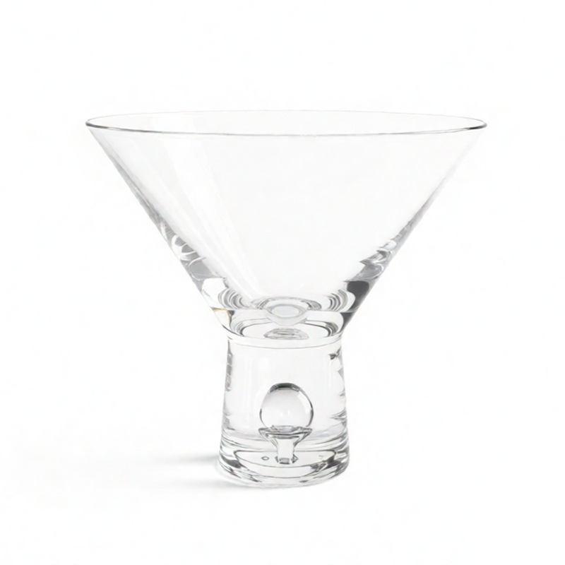 Pahar de Martini în stil japonez, pahar de cristal cu gură largă pentru înghețată, pahar de desert, pahar de cocktail fără mâner, stil metropolitan