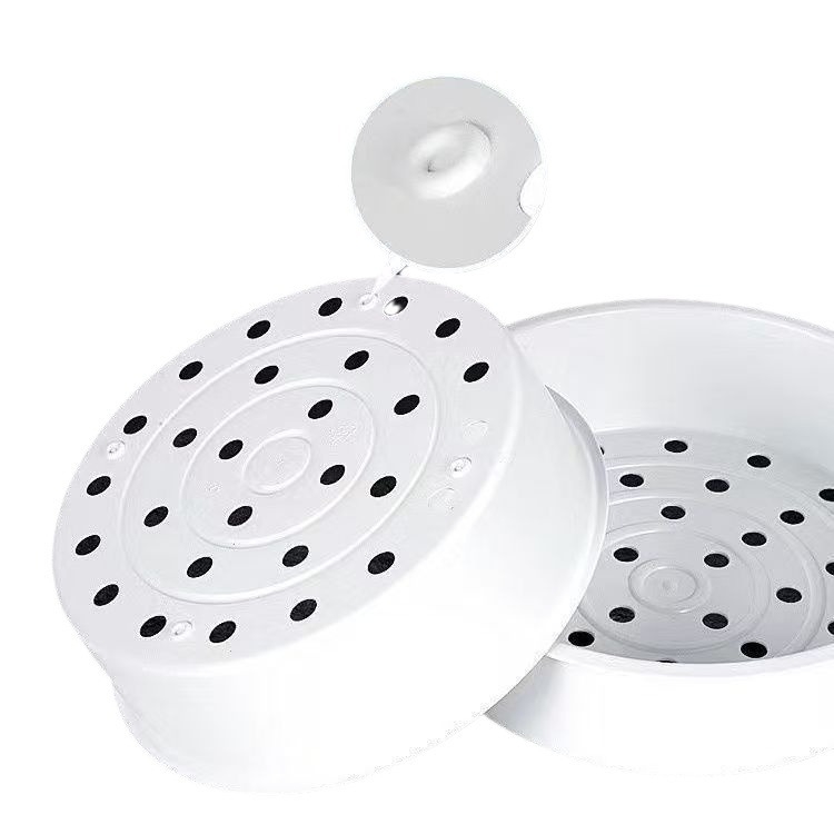 Strat universal de abur pentru oală de orez — interior din plastic, gros, de calitate alimentară, capacitate 3–4 L