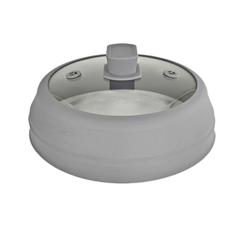 Capac pliabil din silicon cu sticlă AG270 pentru oale