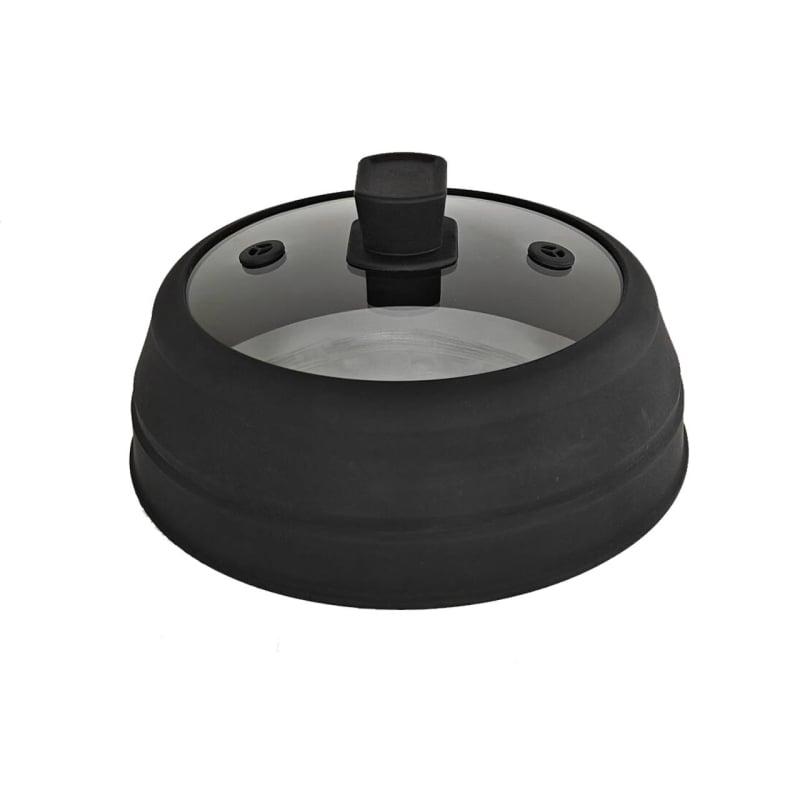 Capac pliabil din silicon cu sticlă AG270 pentru oale