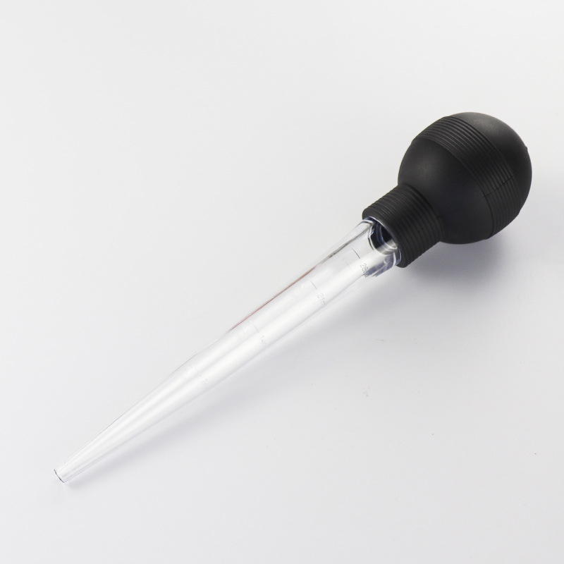 Kit de injectare pentru curcan cu ac pentru grătar, tub de picurare pentru condimente și perie de curățare