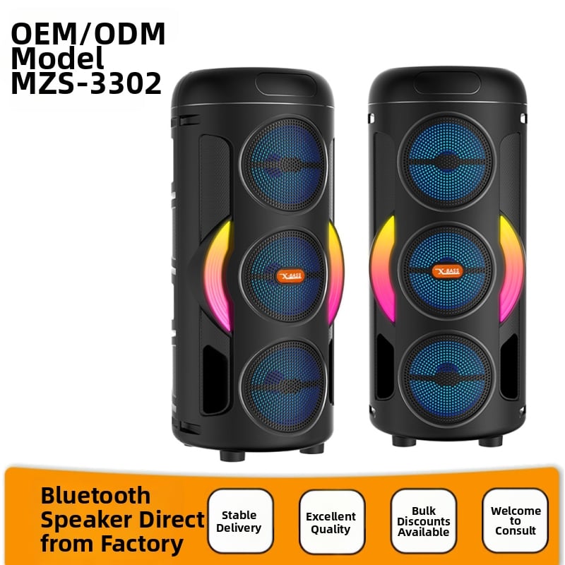 Difuzor Bluetooth RGB MZS-3302, 3 inch, wireless pentru exterior