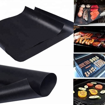 Covoraș antiaderent pentru grătar, acoperire PTFE pe fibră de sticlă, negru, pătrat, 0.1–0.2 mm, rezistent la temperaturi înalte