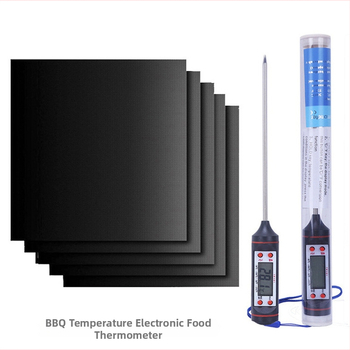 Covoraș PTFE pentru grătar, multicolor, rezistent la temperaturi înalte, antiaderent, albastru cer înstelat
