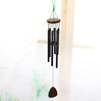 G-608 Pandantiv clopot metalic cu 6 tuburi din aluminiu, decor pentru balcon și curte, cadou creativ pentru sărbători