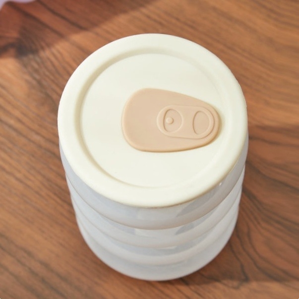 Capac de pahar din silicon alimentar cu orificiu pentru pai, potrivit pentru pahare de 7–8 cm, rezistent la temperatură și la praf, capac universal pentru pahar