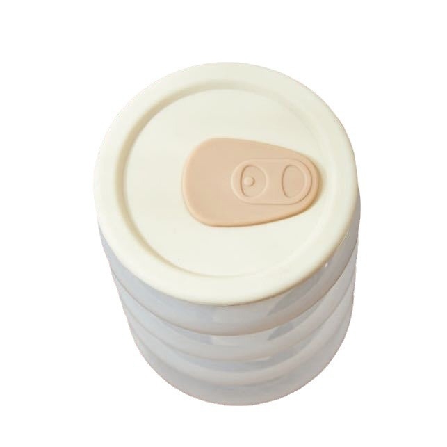 Capac de pahar din silicon alimentar cu orificiu pentru pai, potrivit pentru pahare de 7–8 cm, rezistent la temperatură și la praf, capac universal pentru pahar