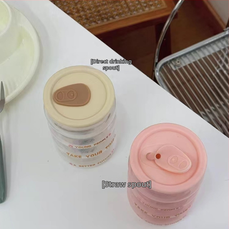 Capac de pahar din silicon alimentar cu orificiu pentru pai, potrivit pentru pahare de 7–8 cm, rezistent la temperatură și la praf, capac universal pentru pahar