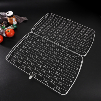 Clește pentru grătar din oțel inoxidabil, multifuncțional cu plasă densă pentru carne și legume, instrument BBQ și frigărui