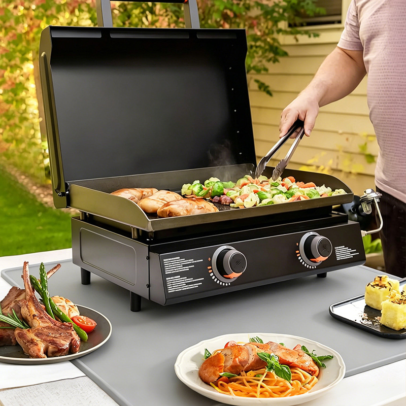 Blackstone Grill Mat, silicon de calitate alimentară, impermeabil și ignifug, izolație pentru gătit în aer liber și camping, covoraș multifuncțional