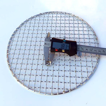 Grătar rotund din oțel inoxidabil pentru barbeque, potrivit pentru plite ceramice electrice și sobe cu cărbune