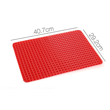 Covoraș din silicon alimentar pentru grătar, multifuncțional, rezistent la temperaturi înalte, antiaderent și cu scurgere de ulei, pentru microunde și coacere.