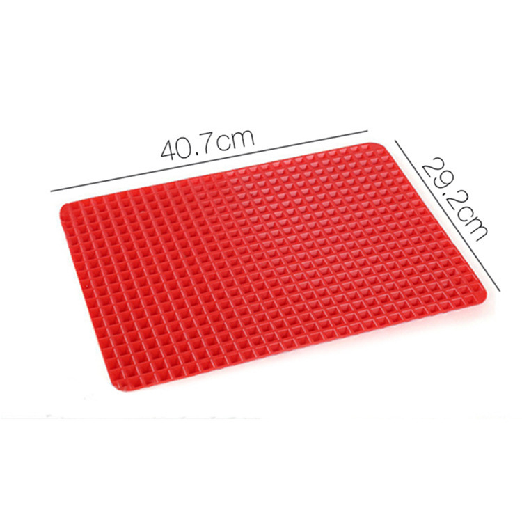 Covoraș din silicon alimentar pentru grătar, multifuncțional, rezistent la temperaturi înalte, antiaderent și cu scurgere de ulei, pentru microunde și coacere.