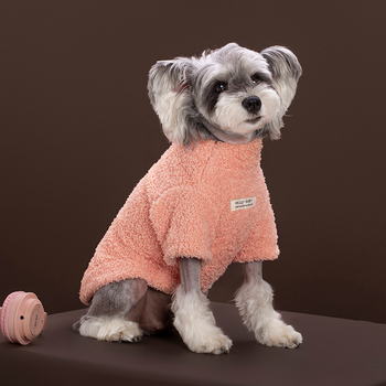 Palton de iarnă din pluș pentru animale de companie, pentru câini și pisici, rase mici, model dublu-față cu pluș în nuanțe de nor