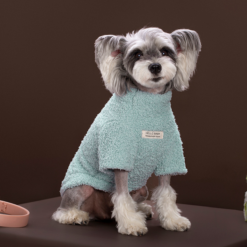 Palton de iarnă din pluș pentru animale de companie, pentru câini și pisici, rase mici, model dublu-față cu pluș în nuanțe de nor