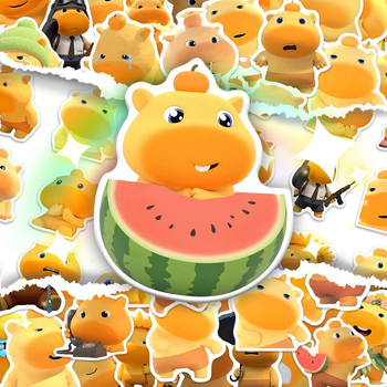 252 stickere capybara, expresii drăguțe desen animate, set autocolante pentru caiet DIY, rezistente la apă
