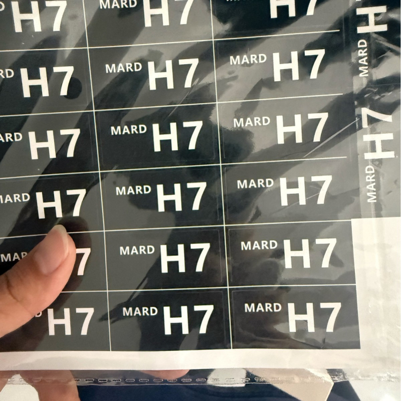 Etichete laminat coduri de culoare pentru mărgele, alb-negru, H1H2H7