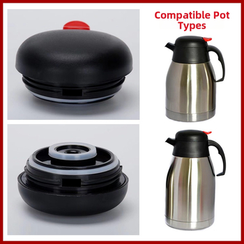 Cap plat pentru oală de cafea, capac izolat, capac etanș, accesoriu portabil pentru oală