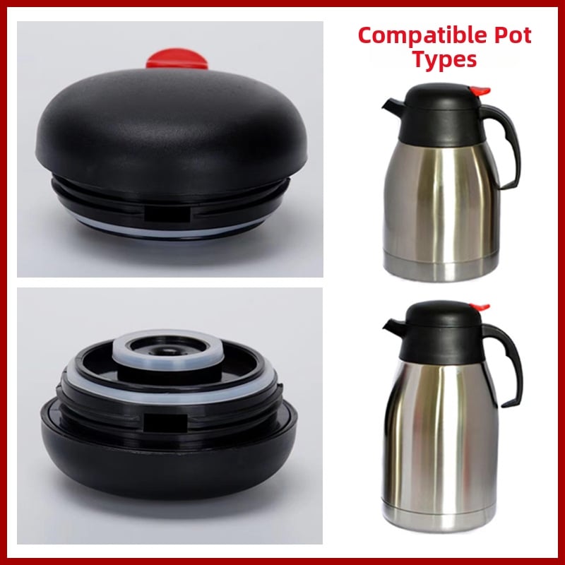 Cap plat pentru oală de cafea, capac izolat, capac etanș, accesoriu portabil pentru oală