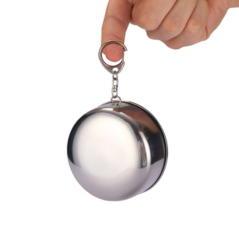 Pahar din oțel inoxidabil pliabil pentru drumeții în aer liber, cupă portabilă telescopică