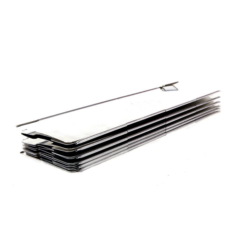 Ecran de protecție împotriva vântului din aluminiu, set de 8 panouri, pentru grătar în aer liber, drumeții și camping