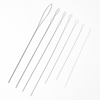Ace de mărgele lucrate manual, instrument ultra-subțire pentru înșirat, ac de mărgele cu ochi mare, pentru DIY