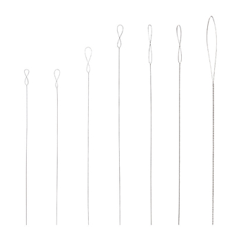 Ace de mărgele lucrate manual, instrument ultra-subțire pentru înșirat, ac de mărgele cu ochi mare, pentru DIY