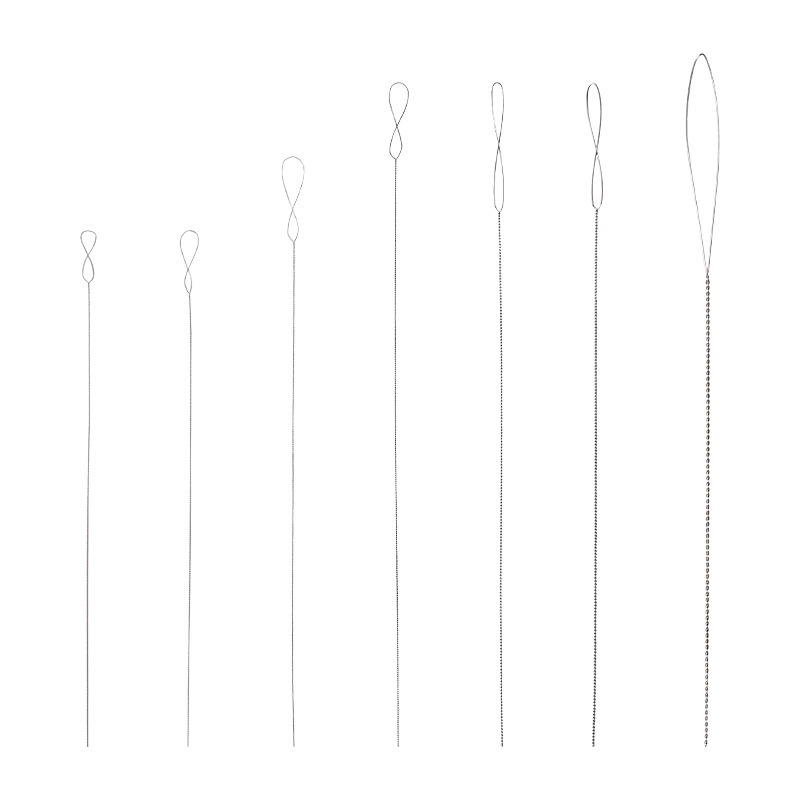 Ace de mărgele lucrate manual, instrument ultra-subțire pentru înșirat, ac de mărgele cu ochi mare, pentru DIY