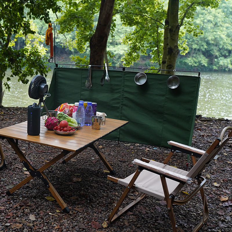 Barieră uriașă anti-vânt pentru camping și picnic, ecran de protecție pentru foc de tabără și grătar