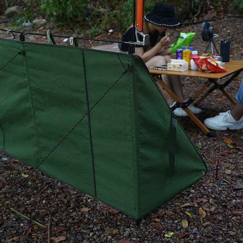 Barieră uriașă anti-vânt pentru camping și picnic, ecran de protecție pentru foc de tabără și grătar