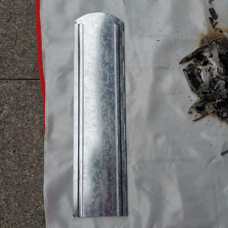 Protecție împotriva vântului pentru aragaz exterior, pliabilă, în formă de ventilator, set de 8 piese, deflector de vânt galvanizat pentru grătar și camping