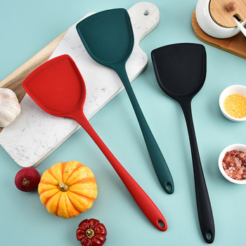 Spatulă din silicon, monobloc pentru gătit, antiaderentă, rezistentă la temperatură, ustensile de bucătărie