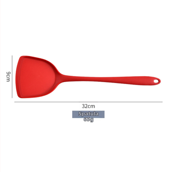 Spatulă din silicon, monobloc pentru gătit, antiaderentă, rezistentă la temperatură, ustensile de bucătărie