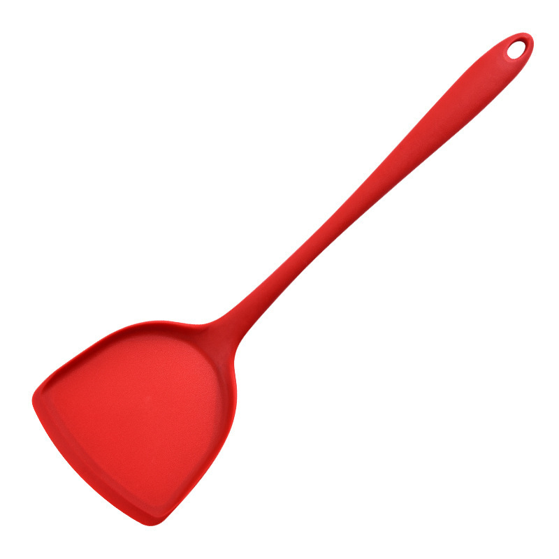 Spatulă din silicon, monobloc pentru gătit, antiaderentă, rezistentă la temperatură, ustensile de bucătărie