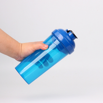 Cupă shaker din plastic, 700 ml, capacitate mare pentru sport și fitness, pentru milkshake și pudră proteică