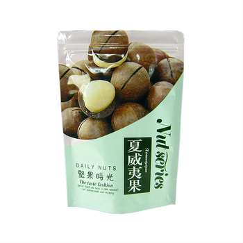 Sac de ambalare pentru nuci macadamia 250 g/500 g, pungă ziplock din plastic pentru gustări