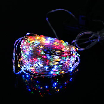 Șir de lumini LED cu sârmă de cupru, alimentare solară, control USB de la distanță, 8 moduri, pentru Crăciun, nunți, petreceri și decor de curte